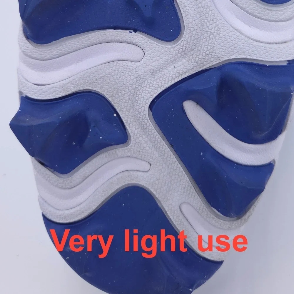 Nike Alpha Huarache 4 Keystone Baseball Cleats Men 13 White Blue Fastflex Molded